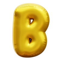 alfabeto B 3d Palloncino png