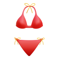 bikini 3d ikon illustrationer png