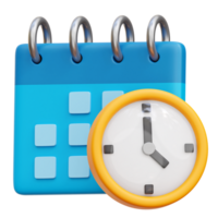 Schedule 3d Icon Illustrations png