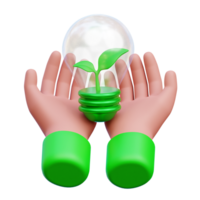 Save Energy 3d Icon Illustrations png