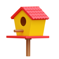Bird House 3d Icon Illustrations png