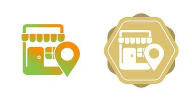 Shop Location Vector Icon