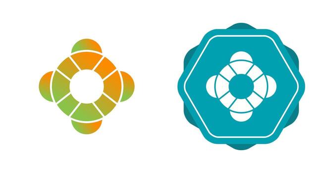 icono de vector de anillo de vida