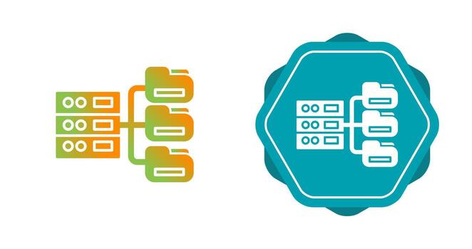 icono de vector de base de datos