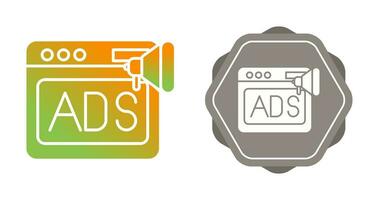 Native Advertising Vector Icon