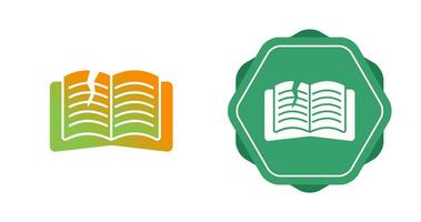 Teared Book Vector Icon