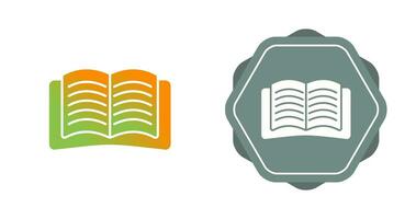 Open Book Vector Icon