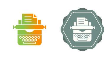 Typewriter Vector Icon