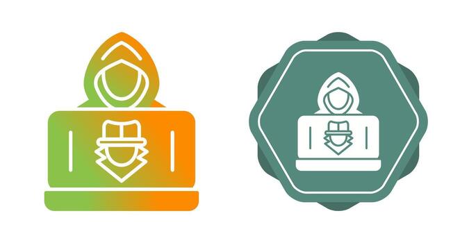 icono de vector de hacker