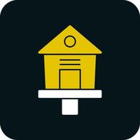 Bird House Vector Icon Design