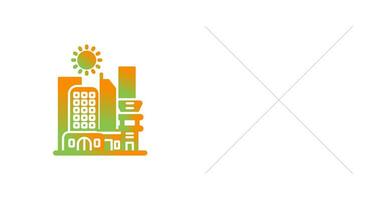 icono de vector de paisaje urbano