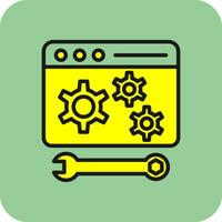 Web maintenance Vector Icon Design