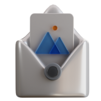 3d afbeelding e-mail icoon png