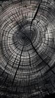 Detailed Texture of Tree Bark in Monochrome with an Organic Feel, Ideal for Environmental Campaigns photo
