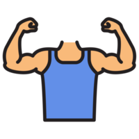 braccio bodybuilder muscolo png