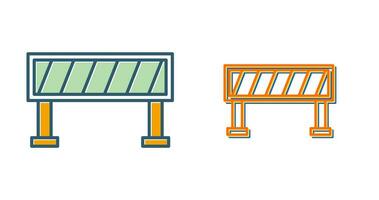 Road Barrier Vector Icon