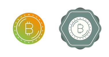 icono de vector de moneda bitcoin