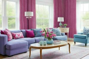 Transitional style living room design. Pro Photo