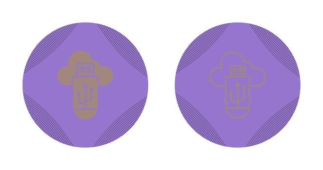 Usb Cloud Vector Icon