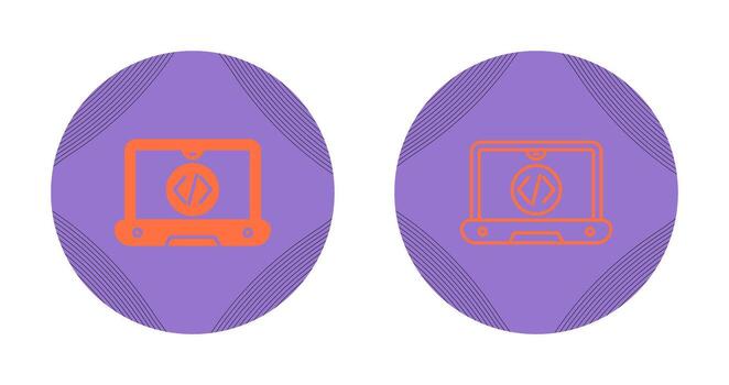 icono de vector de codificación