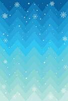 Abstract blue vector background with snowflakes. Vector illustration