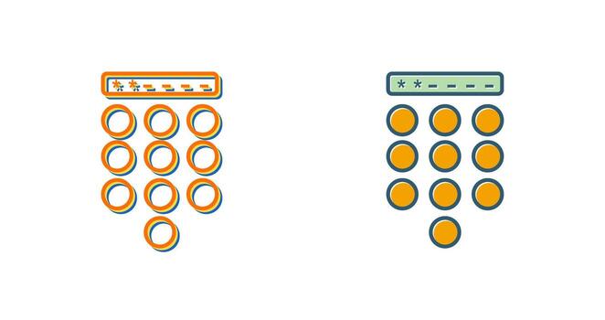 Passcode Lock Vector Icon