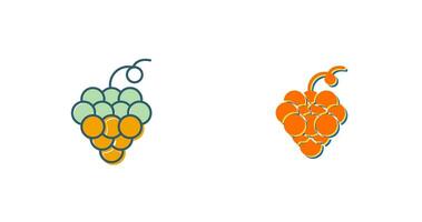 icono de vector de uvas