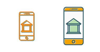 Mobile Banking Vector Icon