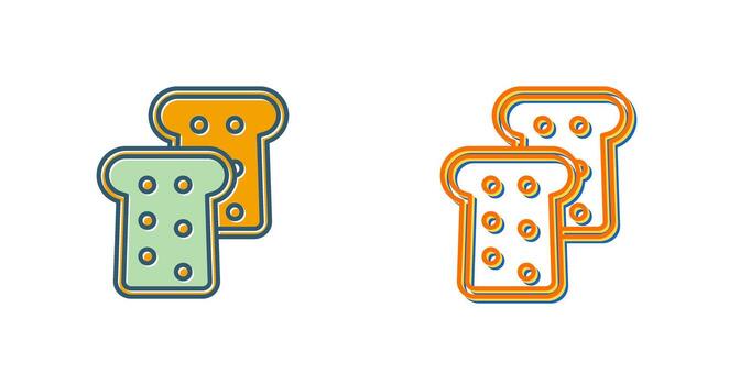 icono de vector de pan