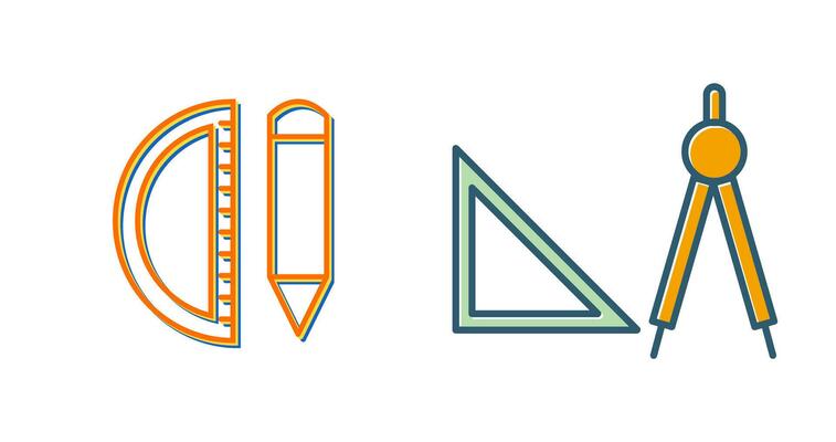 Geometry Tools Vector Icon