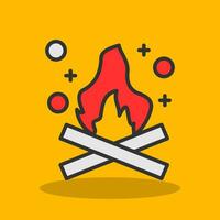 Bonfire Vector Icon Design