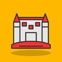 Sand Castle Vector Icon Design