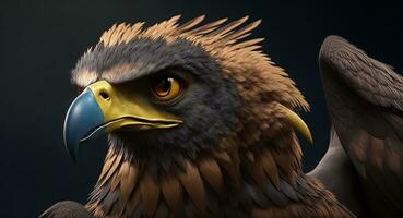 unusual harpy realistic. ai generation photo
