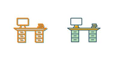 Working Desk Vector Icon