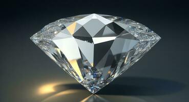 Beautiful diamond realistic. ai generation photo