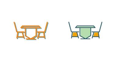 Lunch Table Vector Icon