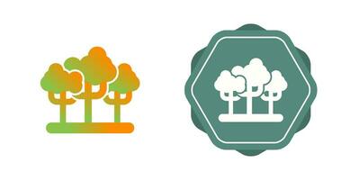 icono de vector de bosque