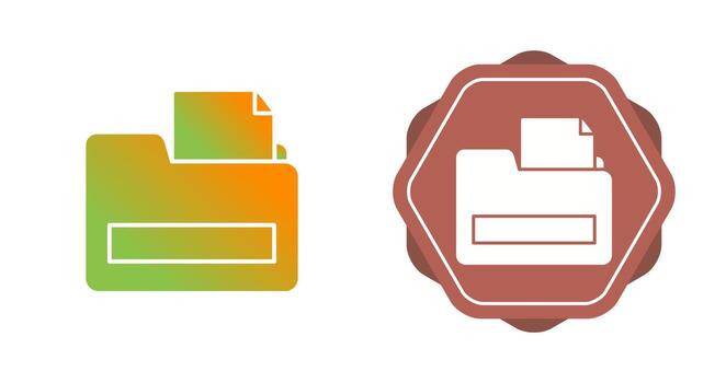 icono de vector de carpeta