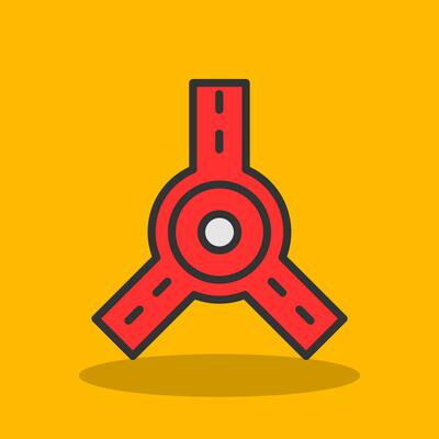 Roundabout Vector Icon Design