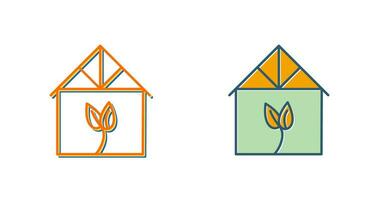 Green House Vector Icon