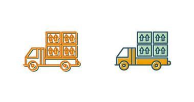 Loaded Truck Vector Icon