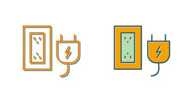 Plug and Socket Vector Icon