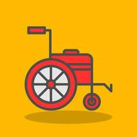 Wheelchair Vector Icon Design