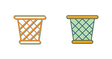 Paper Bin Vector Icon