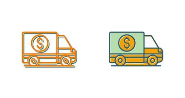 Money Truck Vector Icon