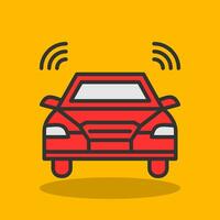 Autonomous car Vector Icon Design