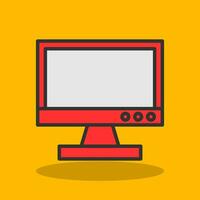 Tv monitor Vector Icon Design