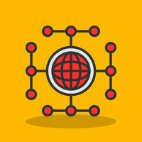 Global network Vector Icon Design