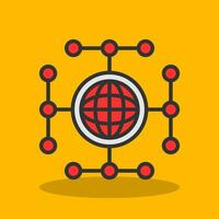 Global network Vector Icon Design