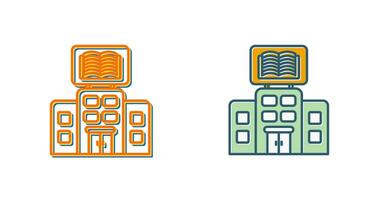 icono de vector de biblioteca